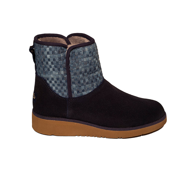Classic Ultra Short Ugg with Sock and Wedge Sole Black
