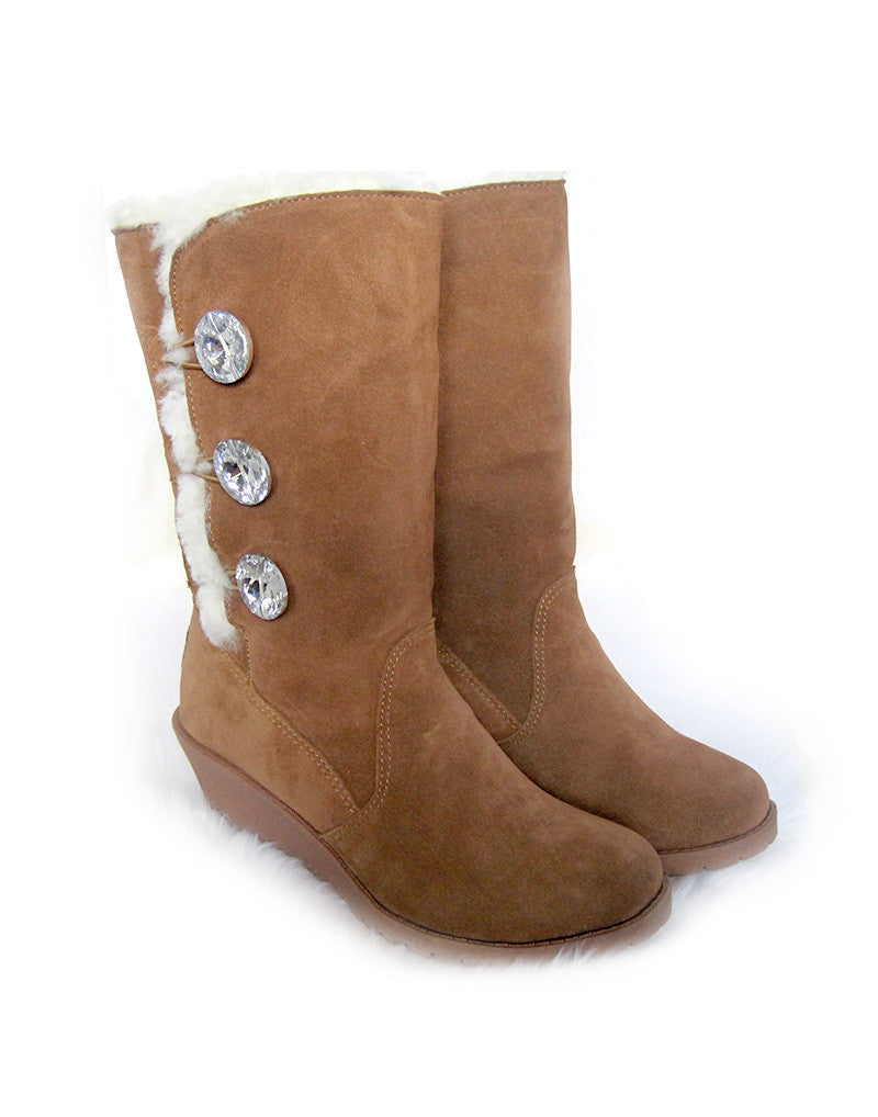 Millers Glass Button Heeled 14